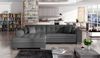 ELTAP 'Sorento', Ecksofa, Eckcouch, Dunkelgrau / Dunkelgrau, 78 x 194 x 296 cm, Links Bild 2