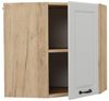 Eckhängeschrank R-Line Weiß Landhaus 57 cm Vicco Bild 3