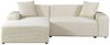 HOME DELUXE Ecksofa AMELIO Cord Beige Links - 240 x 178 cm Bild 2