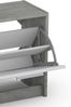 Garderoben-Set >TAMINA< 2-teilig in Beton-Optik 97 x 190 x 25 cm (BxHxT) Bild 5
