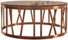 KAWOLA Couchtisch MELLA Tisch Glas Gestell rosé gold 43 x 100 x 100 cm Bild 3