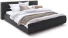 KAWOLA Bett CARLO Polsterbett Stoff dunkelgrau 140x200cm Bild 3