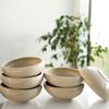 Wave Biscuit 6er-Set Suppenschalen aus hochwertigem Porzellan - 15 x 5,5 cm Bild 3