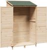 vidaXL Gartenschuppen Natur 106,5 x 56 x 176 cm Massivholz aus Fichte 42033448 Bild 3