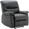 Vente-unique - CANBY Sofa and armchair set Kunstleder Schwarz - B 90 cm x H 95 cm x L 79 cm183 cm Bild 5