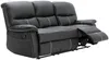 Vente-unique - CANBY Sofa and armchair set Kunstleder Schwarz - B 90 cm x H 95 cm x L 79 cm183 cm Bild 4
