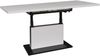 Couchtisch >Lift< Breite/Höhe verstellbar, weiss/schwarz - 120/160x59/75x60cm (BxHxT) Bild 5
