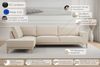 OTTO home Ecksofa Oland Skandi, weicher Chenille-Stoff, L-Form, 289 cm, Wellenunterfederung, Skandi-Design, Massivholzfüße Bild 3