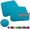 heimtexland Â® Sitzkissen Set Filz Stuhlkissen Stuhlauflage Filzkissen Stuhl Polster Kissen Typ631 2er Set 35 x 35 cm Eckig Aqua Blau Bild 4