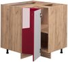 Eckunterschrank Fame-Line Bordeaux Hochglanz 80.5 cm ohne Arbeitsplatte Vicco Bild 4