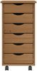 vidaXL Rollschrank mit Schubladen MOSS Honigbraun Massivholz Kiefer 355888 Bild 4