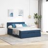 vidaXL Ottoman-Bett mit Matratze Blau 140x190 cm Stoff 3311628 Bild 3