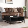vidaXL Couchtisch Schwarz 80x80x30 cm Holzwerkstoff und Metall 848769 Bild 3