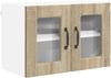 vidaXL Wandglas-Schrank PORTO 2 pcs Sonoma-Eiche 60 x 31 x 40 cm 885320 Bild 5