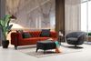 Sitzgruppe/Sofa Set - Wohnzimmergarnitur "Calluna" 3+3+1+1-Grau/Orange Bild 5
