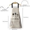 Agger Kochschürze Kochschürze Wasserdicht Schürze mit 2 Taschen, Küchenhelfer, Küchenschürze für Männer Damen Küche Restaurant Café Bild 2