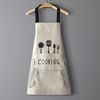 Agger Kochschürze Kochschürze Wasserdicht Schürze mit 2 Taschen, Küchenhelfer, Küchenschürze für Männer Damen Küche Restaurant Café Bild 4