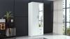 ibonto Garderobenschrank Kleiderschrank Stauraum,Ideal für Schlafzimmer und Garderobe Bild 2
