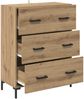 vidaXL Sideboard Artisan-Eiche 69,5 x 34 x 90 cm Verbundholz und Eisen 881505 Bild 5