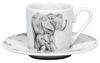 KÖNITZ 1150532761 Espressotasse mit Untertasse Amazing Animals - Elefanten 85 ml aus Bone China Porzellan Bild 5