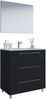 VCM Badmöbel Waschtisch Badinos 914352 Schwarz H. 143 x B. 80 x T. 46 cm Bild 2