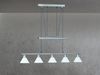 Pendelleuchte Stamina, Glas, Metall, Silber, Grau, 102 x 180 x 14 cm Bild 3
