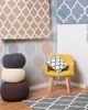 Teppich beige 80x150 cm marokkanisches Muster Kurzflor ERBAA Bild 3
