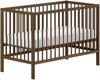 DINO Baby Set best. aus Babybett und Wickelregal, Buche massiv Farbe Nussbaum Bild 3