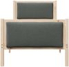 vidaXL Bettrahmen mit Kopfteil Dunkelgrau 80 x 200 cm Stoff 878360 Bild 5
