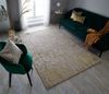 Kadima Design Eleganter Wohnzimmer Teppich "Ouse Esme", Metallische Farben - Farbe: Gold, 120x170 cm Bild 2