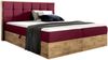 99rooms Florida Boxspringbett 140x200 cm Velours MONOLITH Bordeaux Bild 4