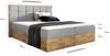 99rooms Florida Boxspringbett 140x200 cm Velours MONOLITH Bordeaux Bild 3