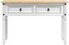 vidaXL Beistelltisch Corona Weiß 115 x 46 x 73 cm Massives Kiefernholz 42021194 Bild 4