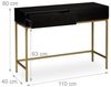 Relaxdays Konsolentisch Gold Schwarz Bild 5