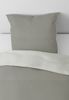 biberna Melange-Flanell Kissenbezug 0840500 MELANGE UNI, sturmgrau, 1x 80x80 cm Bild 4
