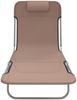 vidaXL Sonnenliegen Klappbar 2 Stk. Braun Textilene und Stahl 360184 Bild 4