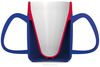 Ornamin Schnabelbecher 2-Henkel-Becher mit Trink-Trick und Schnabelaufsatz/ Trinkaufsatz, 2-tlg, Kunststoff, Trinkhilfe l Alltagshilfe l Schnabeltasse l BPA-frei l Made in Germany Bild 3