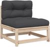 vidaXL 8-tlg. Garten-Sofagarnitur mit Kissen Massivholz Kiefer 3299556 Bild 5