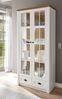 Vitrine Seyne in weiß Pinie und Eiche Landhaus 90 x 198 cm Bild 5