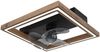 LED Deckenleuchte CELINATA mit Ventilator & Fernbedienung Holzoptik, Breite 44cm Bild 2