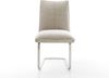 Freischwinger Lelio-Flex Webstoff Soft Beige Freischwinger flach Edelstahl Taschenfederkern Bild 2