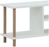 Fernsehtisch Ærøskøbing mit 2 Ablagefächern 43 x 120 x 29 cm Weiß [en. casa] Bild 3