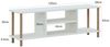 Fernsehtisch Ærøskøbing mit 2 Ablagefächern 43 x 120 x 29 cm Weiß [en. casa] Bild 2