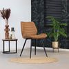 Bronx71 Esszimmerstuhl Microfaser Morris cognac - 4er Set Bild 5