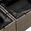vidaXL Gartensofa mit Kissen Grau 184 x 62 x 69 cm Poly-Rattan 42006804 Bild 5