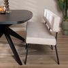 Bronx71 Esszimmerbank recycelter Stoff Espen beige 190 cm Bild 3