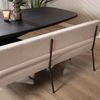 Bronx71 Esszimmerbank recycelter Stoff Espen beige 190 cm Bild 5