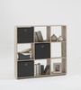 Raumteilerregal >MEGA 5< in Eiche Dekor - 104,5x108,5x33cm (BxHxT) Bild 2