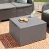 Keter Balkon und Garten Lounge-Set "Sanremo" mit Tisch, dunkelgrau,2-Sitzer-Sofa, 2 Sessel und Tisch Bild 2