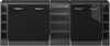 Dachschrägenschrank-Set Rion Schwarz Hochglanz 210 cm 5er Set Schrankkorpuss 60 cm Tiefe Vicco Bild 4